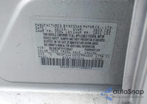 2015 Nissan Sentra S from USA, damaged, VIN 3N1AB7AP7FY238447